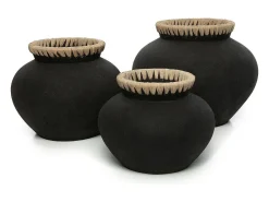 El Jarrón Styly - Negro Natural - M
