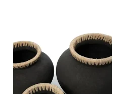 El Jarrón Styly - Negro Natural - M