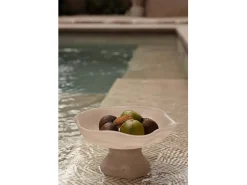 El Soporte De Frutas Orgánico De Resina - Rosa Blanco