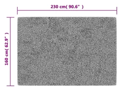 Elsje Alfombra lavable antideslizante multicolor 160x230 cm