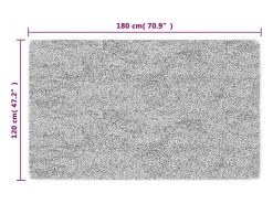 Elsje Alfombra lavable antideslizante multicolor 120x180 cm