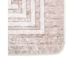 Elsje Alfombra lavable antideslizante beige 80x300 cm