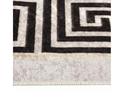Elsje Alfombra lavable antideslizante beige claro 80x300 cm