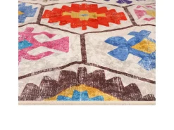 Elsje Alfombra lavable antideslizante multicolor 160x230 cm