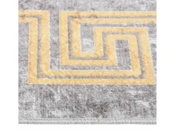Elsje Alfombra lavable antideslizante gris 160x230 cm