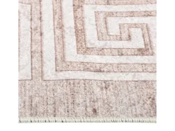 Elsje Alfombra lavable antideslizante beige 160x230 cm