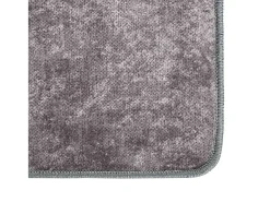 Elsje Alfombra lavable antideslizante gris 80x300 cm