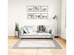 Elsje Alfombra lavable antideslizante beige claro 120x180 cm