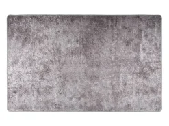 Elsje Alfombra lavable antideslizante gris 160x230 cm