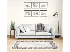 Elsje Alfombra lavable antideslizante beige claro 80x150 cm