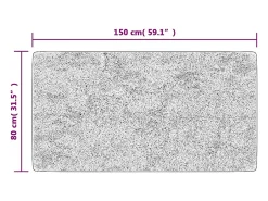 Elsje Alfombra lavable patchwork antideslizante multicolor 80x150 cm