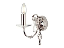 Elstead Aegean 1 ljus inomhusljus vägglampa polerad nickel, E14