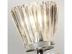 Elstead Agatha 2 ljus inomhus vägglampa polerad krom, G9