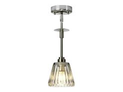 Elstead Agatha 1 Ljus Taklampa Borstad Nickel IP44, G9