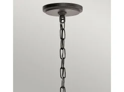 Elstead Ahrendale Multi Arm Chandelier 4 Light Mesh Iron Finish, E27