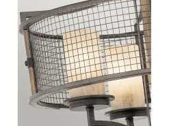 Elstead Ahrendale Multi Arm Chandelier 4 Light Mesh Iron Finish, E27