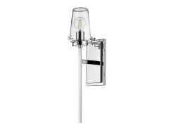 Elstead Alton 1 ljus vägglampa, krom, IP44, E27