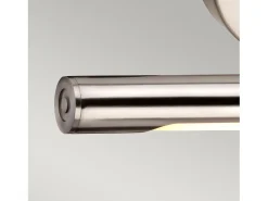 Elstead Alton LED 1 Ljus Liten Bild Vägglampa Borstad Nickel
