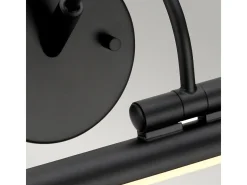Elstead Alton LED 1 Ljus Stor Bild Vägglampa Svart