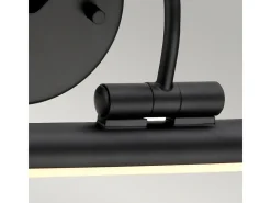 Elstead Alton LED 1 Ljus Stor Bild Vägglampa Svart