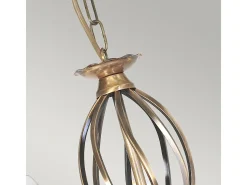 Elstead Artisan 5 ljus ljuskrona åldrad mässingsfinish, E14