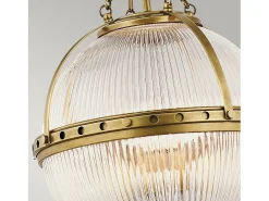 Elstead Aster 3 Light Globe Takhänge Mässing, E14