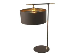 Elstead Balance 1 ljus bordslampa brun, polerad mässing, E27