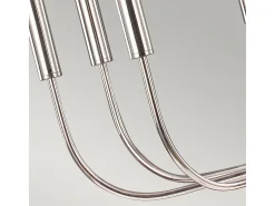 Elstead Brianna 9 ljus ljuskrona, polerat nickel, E14