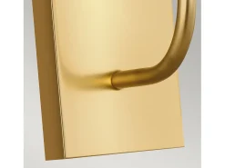 Elstead Brianna 1 ljus vägglampa, polerad mässing, E14