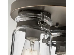 Elstead Brinley 3 ljus infälld taklampa Borstad nickel, E27