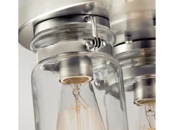 Elstead Brinley 3 ljus infälld taklampa Borstad nickel, E27