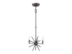 Elstead Carnegie 3 ljus takhänge västerländsk bronsfinish, E14