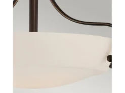 Elstead Chantilly 3 Ljus Semi Flush Ceiling Light Palladian Brons, E27