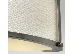 Elstead Charlotte 3 Ljus Semi Flush Ceiling Light Antik Nickel, E27