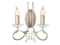Elstead Christina 2 ljus inomhusljus vägglampa silver, guld, E14