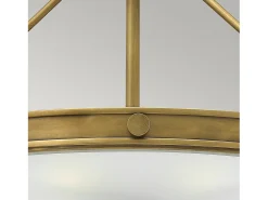 Elstead Collier 4 Lätt Medium Semi Flush Takljus Mässing, E14