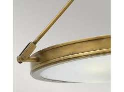 Elstead Collier 4 Lätt Medium Semi Flush Takljus Mässing, E14