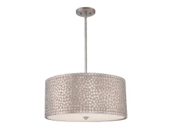Elstead Confetti 4 Ljus Stort Runt Takhänge Old Silver, E27