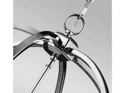 Elstead Corinne 6 Lätt sfärisk takhänge polerad nickel, E14