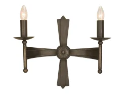 Elstead Cromwell 2 ljus inomhusljus vägglampa gammal brons, E14