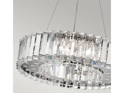 Elstead Crystal Skye 8 ljus ljuskrona kromfinish, G9