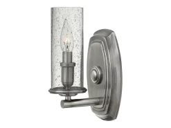 Elstead Dakota 1 ljus vägglampa polerad antik nickel, E14