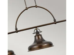 Elstead Emery 3 ljus hängande bar ljuskrona ljus palladisk brons, E27