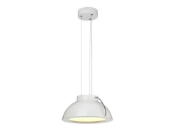 Elstead Europa LED 1 Light Medium Dome Takhänge Vitmålad Finish