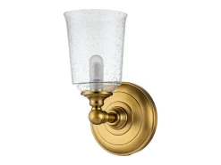 Elstead Feiss Hugeunot Vägglampa polerad mässing, IP44