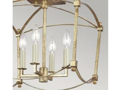 Elstead Feiss Thayer Semi Flush Taklampa Antik Guld