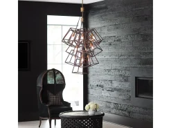 Elstead Fulton 13 Light Large Cluster Drop Chandelier Pendel, Brons