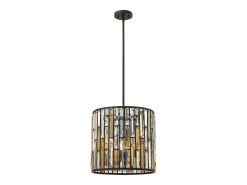 Elstead Gemma 3 ljus takhänge vintage brons, E14