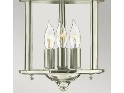 Elstead Gentry 3 ljus liten taklampa - polerad nickel