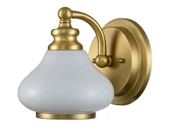 Elstead Hinkley Ainsley Vägglampa Borstad mässing, IP44